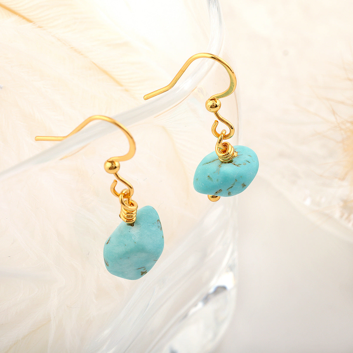 Aretes De Acero Inoxidable En Bruto De Cristal al por mayor